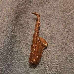 Retro Saxophone Brooch